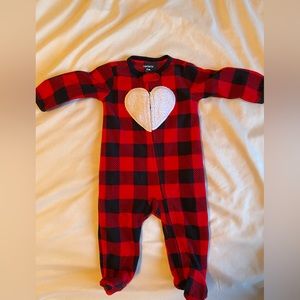 Size 0-3 month and 6-9 month fleece onesie